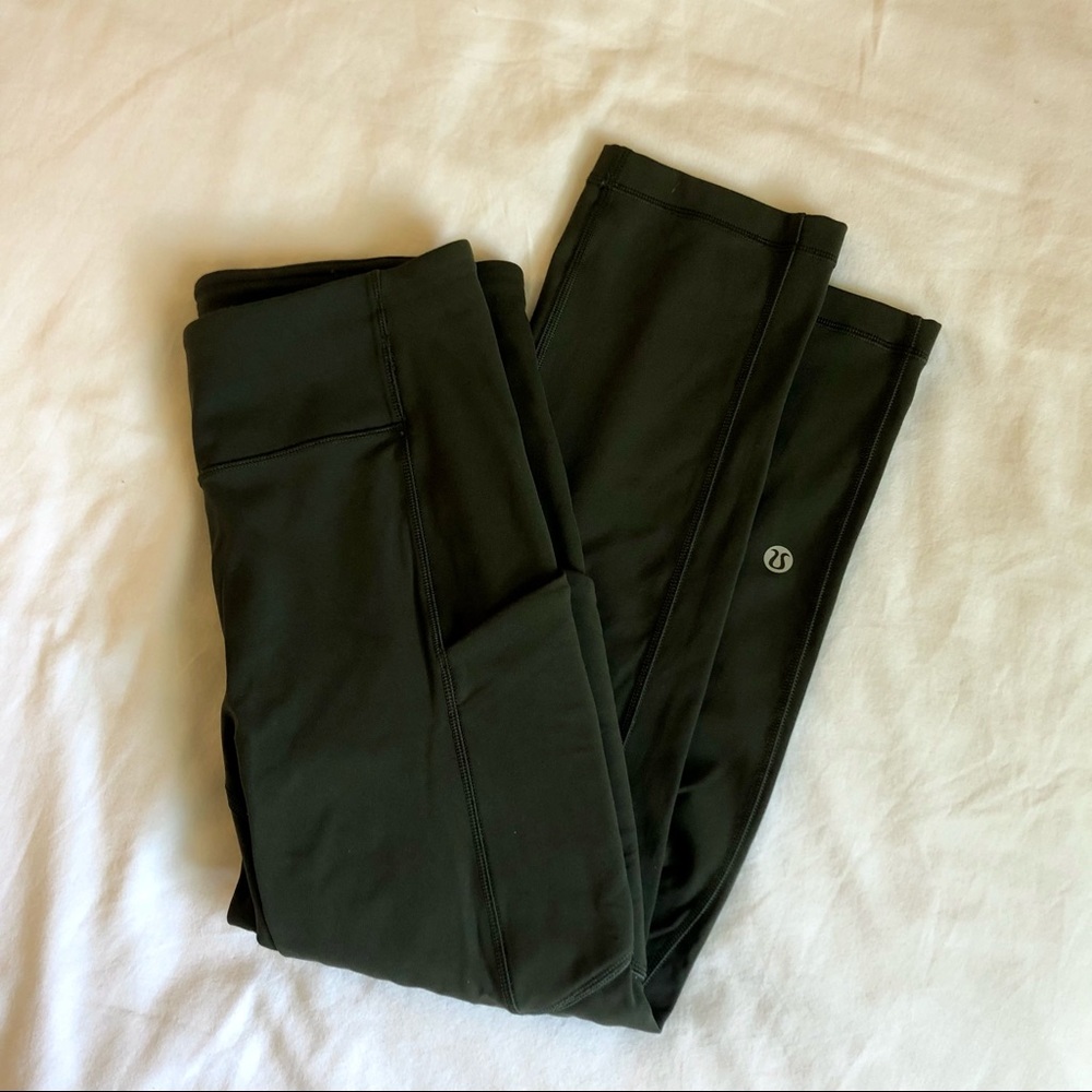 LULULEMON Forest Green Yoga Pants